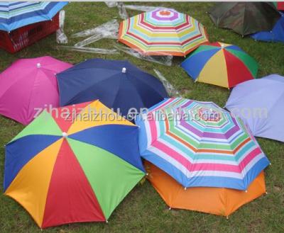 China High Quality Mini Umbrella Hat Head Umbrella Colorful Stretch Wholesale Hiag for sale