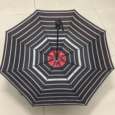 China Small Mini 3 Fold Minimalist Automatic Umbrella Promotional Umbrella for sale