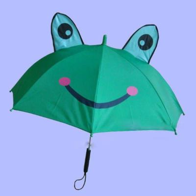 China 190T Nylon Fabric Frog Kids Umbrella for sale