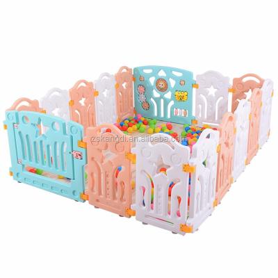 China Easily Collected Slide Plastic Indoor Child Safety Baby Playpen Toy Fence for sale