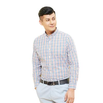 China Anti-pilling Men's Casual Long Sleeve Shirts Check Shirt For Men With Pocket for sale