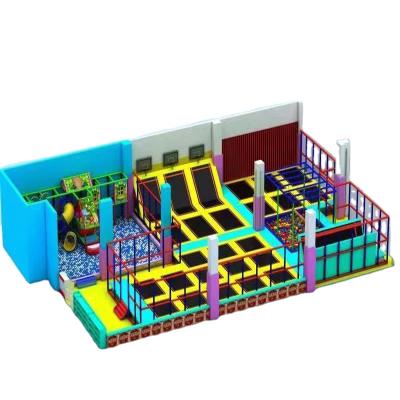 China With Protective Net Commercial Indoor Child Playground Kids Trampoline Jumping Park Parks For Children Kids Trampoline for sale