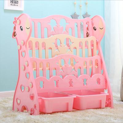 China New Chinese Children's Furniture Sets Storage Children's Bookshelves Bookshelves Plastic Indoor Book Shelves Bookcase for sale