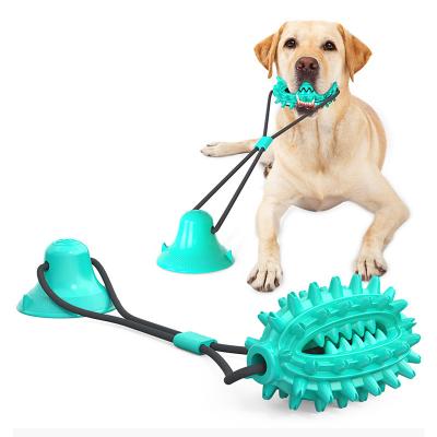 China Viable Molar Chew Toy Rubber Silicon Dog Suction Cup Pet Suction Cup Pet Toys Chew for sale