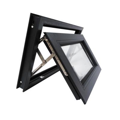 China Acrylic Magnetic Screen Tiles PVC Top Hung Windows Opener Awning Window Design for sale