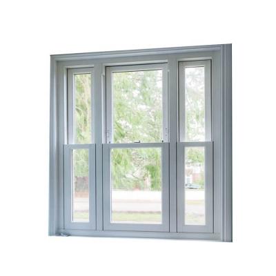 China Magnetic Double Screen Hung Good Sound Insulation Sash Window for sale