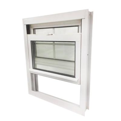 China Magnetic Screen Pulling Sash Window American Style Sliding Aluminum Vertical Through Aluminum Alloy Magnetic Screen Fiberglass for sale