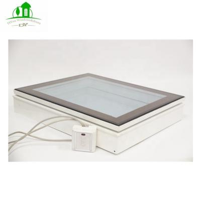 China Easy Installation Aluminum Motorized Double Glazed Floor Skylight Window In Australia Standard for sale