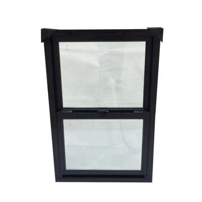 China Easy Installation Black Vinyl PVC Window Single Hung Form Foshan for sale