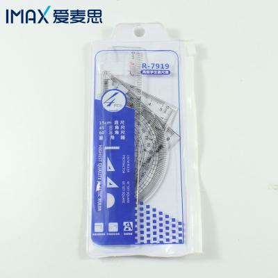 China 100% Precise and Good Quality Ruler Eco-friendly Plastic Sets With PVC Bag for sale