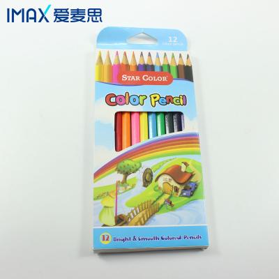 China 12 high quality promotional pencil best-selling, bright and soft colors mixed pencils for sale