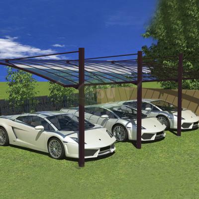 China L USU Back Pull Polycarbonate Cantilever Aluminum Aluminum Carport In 3m*6m for sale