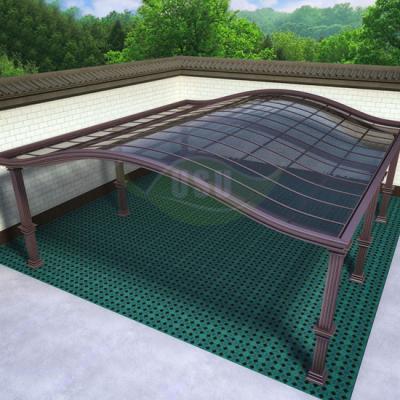 China L USU 20x20 Polycarbonate Free Standing Carport With Aluminum Carport Frames for sale