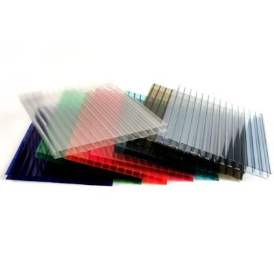 China Modern Lexan 10 Year Warranty UV Coated Polycarbonate PC Twin-Wall Cavity Sheet for sale