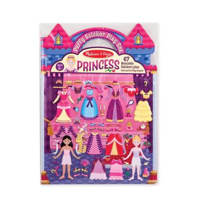 China 3d decorative sticker kids custom princess foam puffy dress up sticker book set for sale