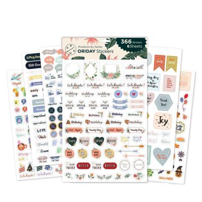 China Kawaii Decorative Cartoon Sticker Makers Custom Planner Sticker Sheet , Custom Paper Sheet Kiss Cut Sticker For Kids for sale