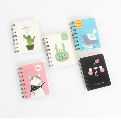 China Custom Wholesale Personalized A5 A6 Hardcover Paper Spiral Spiral Binding Printed Notebook with Spiral for sale