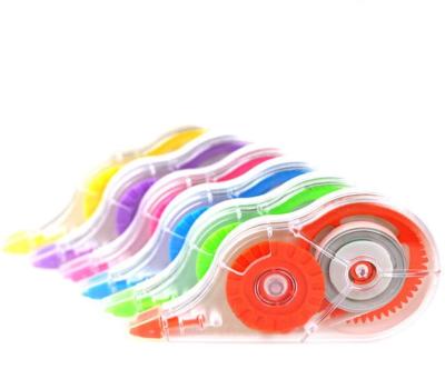 China Creative Cute Retractable Correction Pen Tape Cover Error Correction Tape for sale