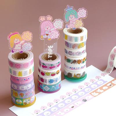 China Anime Clear Plastic Custom Acrylic Printed Washi Tape /Masking Tape Holder for sale