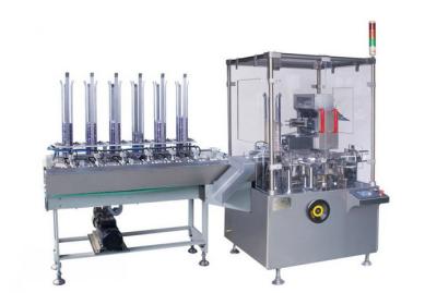 China High Speed Automatic Vertical Cartoning Machine For Food / Pharmaceutical Packaging for sale