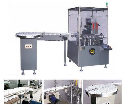 China De volledig Automatische Kartonnerende Machine voor Flesje, verzendt 30-120 Dozen/min Te koop