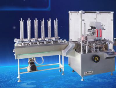 China Condom Automatic Vertical Cartoning Machinery With PLC Control for sale