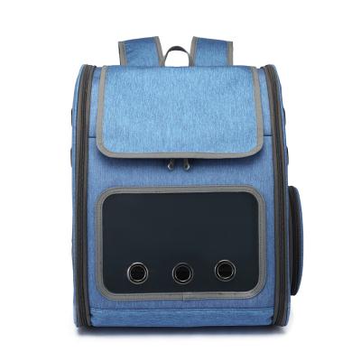 China New Arrival Water Resistant Oxford Cat Carrier Backpack Foldable Pet Backpack For Park Outdoor Weekend for sale