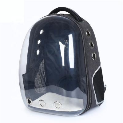 China Fashionable Clear Capsule Backpack Water Resistant Breathable Pet Carriers Bag For Traveling Playpen for sale