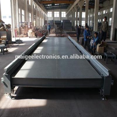 China Q235 3*14M Steel 50 Ton Car Balance Truck Electronic Balance Car Scale for sale