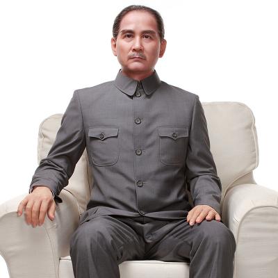 China GZ-0060 Celebrity Wax Figures Sun Yat Sen Silicone Wax Statue For Museum for sale