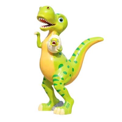 China Park Jumbo Realistic Dinosaur Figures / Jurassic Dinosaur Garden Statue Fiberglass Sculpture for sale