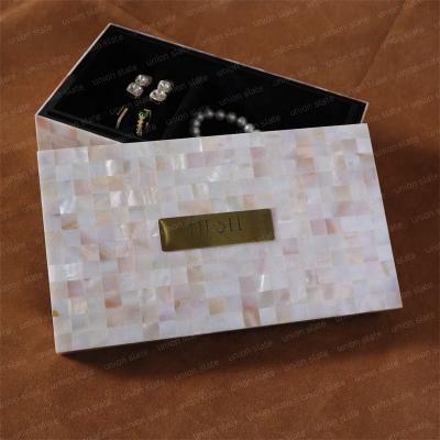 China Luxury Elegant Necklace Storage Bracelet Natural Material Jewelry Boxes Packaging For Wife Festival Gift for sale