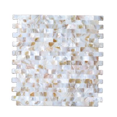 China Colorful Pearl Sea Shell Mosaic For Home Decor Parquet Wall Tile Backsplash for sale