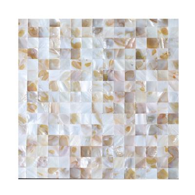 China Kitchen Backsplash Shell Mosaic Tiles Pearlescent Seamless Square Color 12*12inch/piece Parquet Rain Arch Wall Tiles for sale