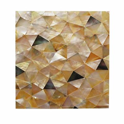 China Modern Pearl Shell Mosaic Luxury Tiles For Seaside Bathroom Of Triangle Rainbow Color Mosaic Tiles for sale