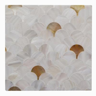 China Hot Sale Modern Self Adhesive Fish Scale Wall Tile 12x12 Pearlescent Mosaic Kitchen Tiles For Wall for sale