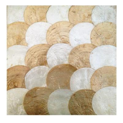 China Mirror Shell Tiles Living Room Decorative Capiz Shell Backsplash Flooring Fish Scale Tile for sale