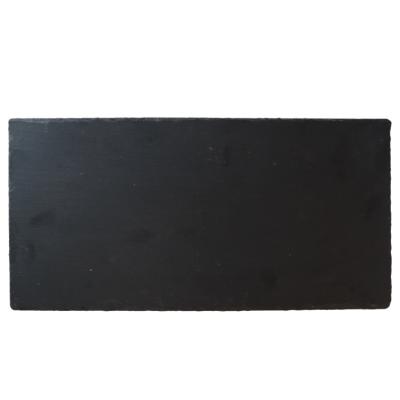 China Sustainable Manufacturer Wholesale Food Service Platter , Cheese Fruit Cut Rectangular Natural Plate Slate Dish for sale