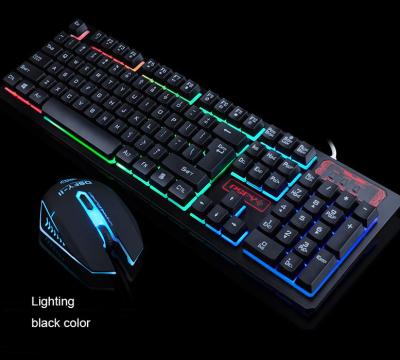 China Anti-drop RGB Backlit Gaming Mouse And Combo Keyboard PC Keyboard for sale