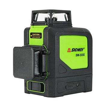 China SW-333G indoor outdoor easy to use green 12 level sndway lines laser construction tool for sale