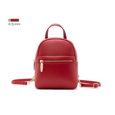 China Wholesale Custom Anti-theft Logo Mini Charming Anti-Theft Bag PU Leather Backpack For Woman for sale