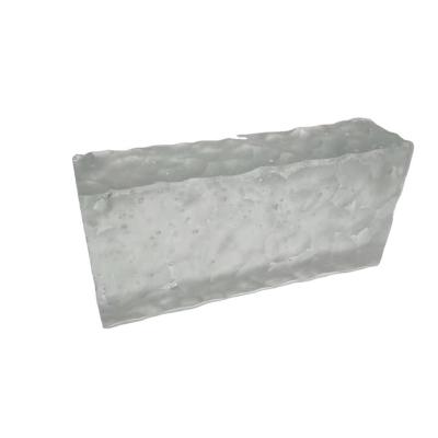 China Supermarket Factory Sale New Products Clear Ultra Rectangular Soild Exterior Use Tempered Clear Glass Brick for sale