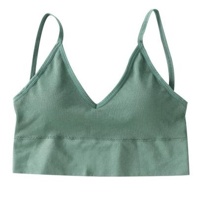 China New Women QUICK DRY seamless sports bra protection bra U back tube top wrapped chest girl vest seamless bra top women for sale