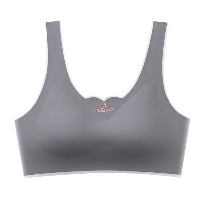 China Traceless Chest Wrapping Vest Sleep End Breast Without Ring Comfortable Traceless Women Steel Gather Underwear Women Gather Bra for sale