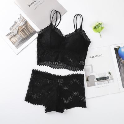 China New design soft hot sale style high quality elegant bra panties set for sale