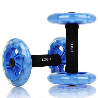 China Full Body Fitness Exercises New Style Double Abdominal Training Double Wheel Abdominal Roller for sale