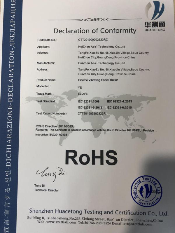 RoHS - Huizhou AoYi Gemstone Technology LTD