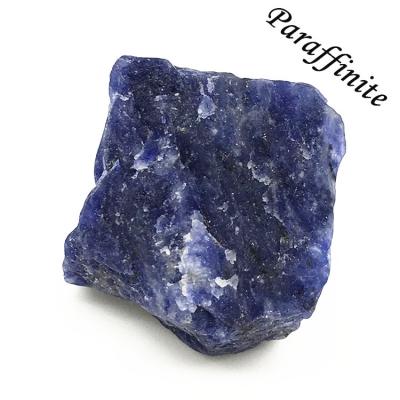 China Raw Rough Blue Veins 20mm Sodalite Tumbled Stone For Decoration for sale