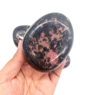 China Peach Blossom Jasper Rhodochrosite Tumbled Stone for sale