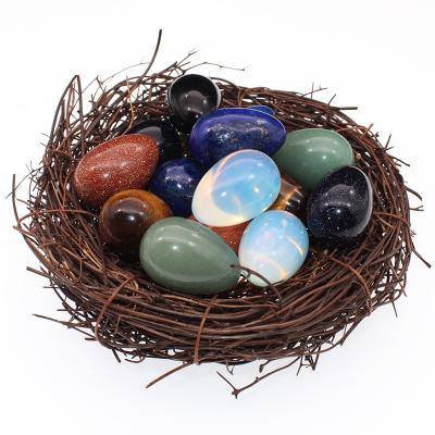 China Yoga Massage 20MM Crystal Chakra Meditation Stone Yoni Eggs for sale